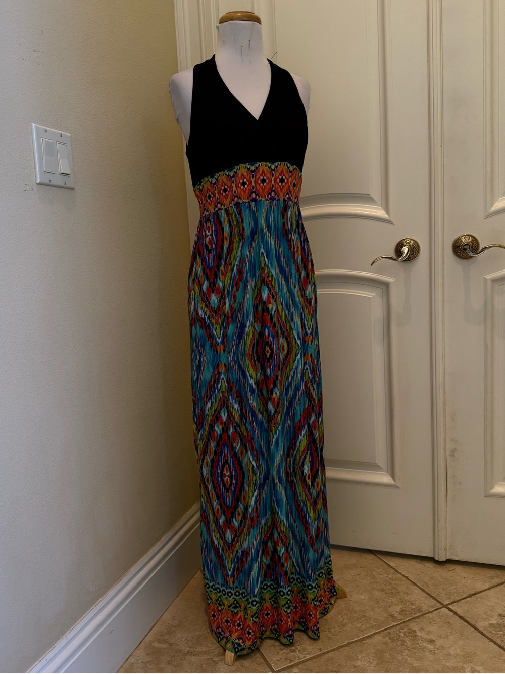 New - Ronni Nicole knit jersey maxi dress